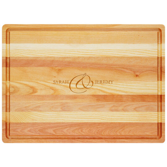 Ampersand Names Master Wood Cutting Board